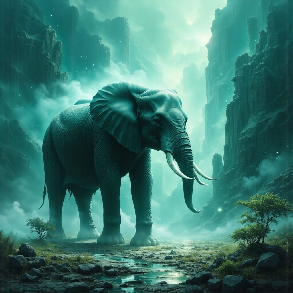 On his last journey to the Sacred Elephant Graveyard.