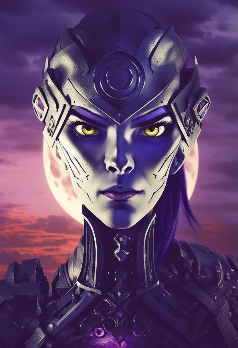 Widowmaker in Dark Fantasy Realism on Castle Ruins