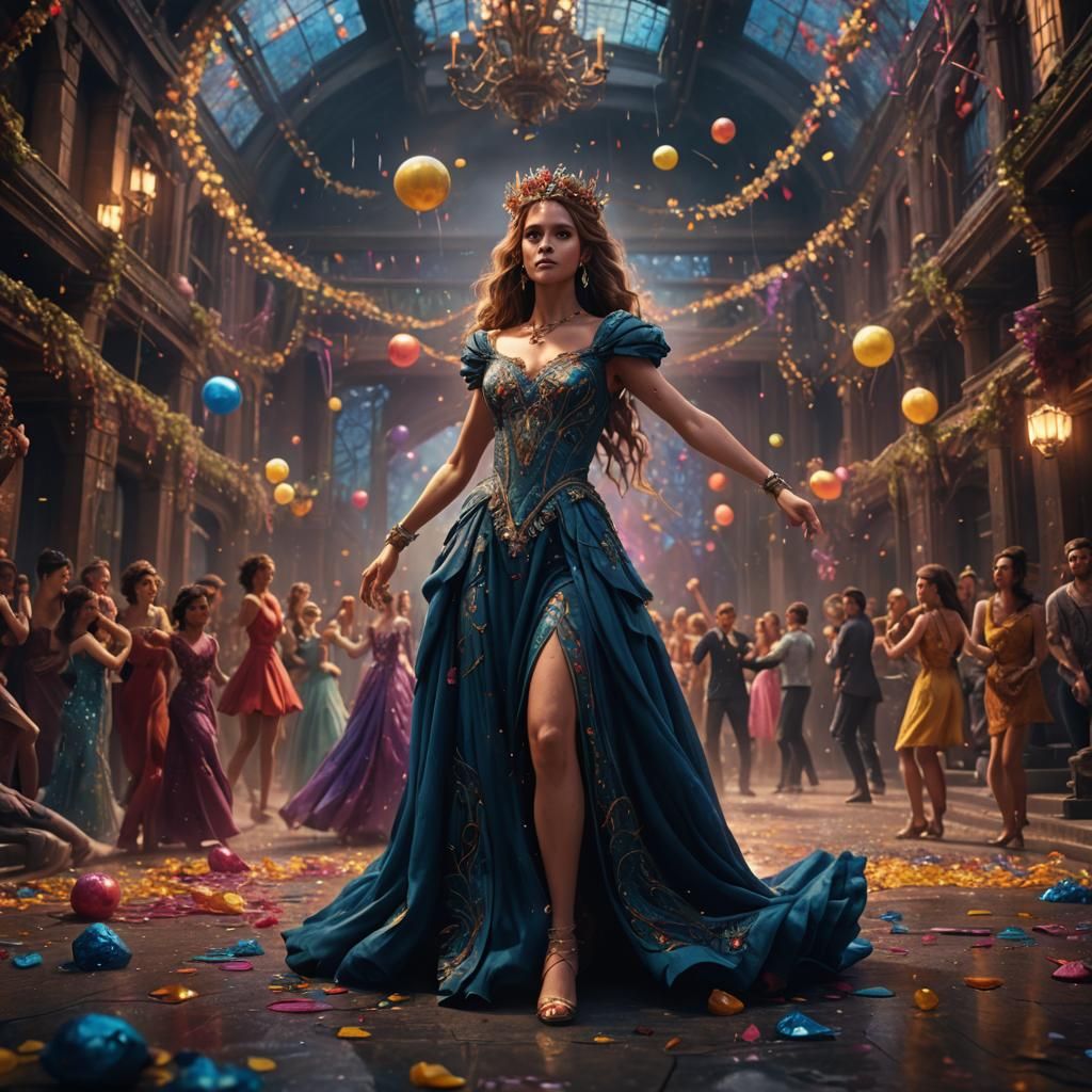 Fantastical Prom Dance in Detailed Matte Painting