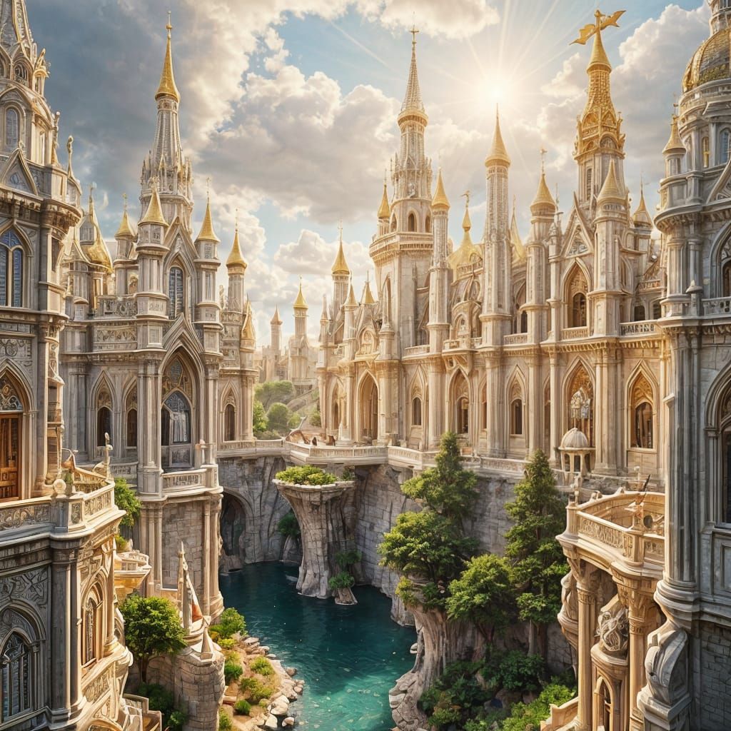 Surreal Kingdom of Jehovah Revealed in Ethereal Light