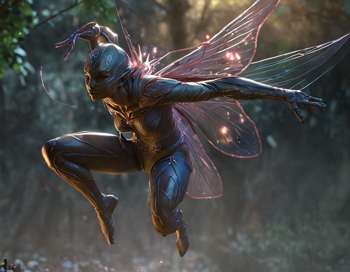 Ethereal Assassin Fairy Concept Art in Unreal Engine