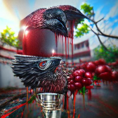 Raven on Altar: Gothic Mystery