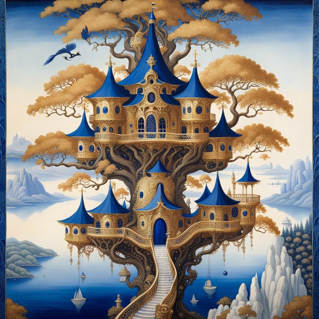 Lavish Treehouse Amidst Majestic Coastline