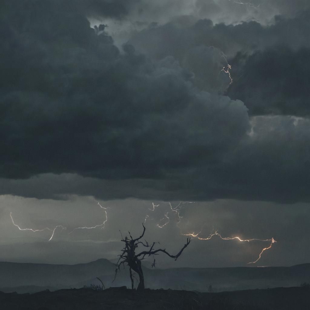 Dramatic Nightmarish Dreamscape in Cinematic Style