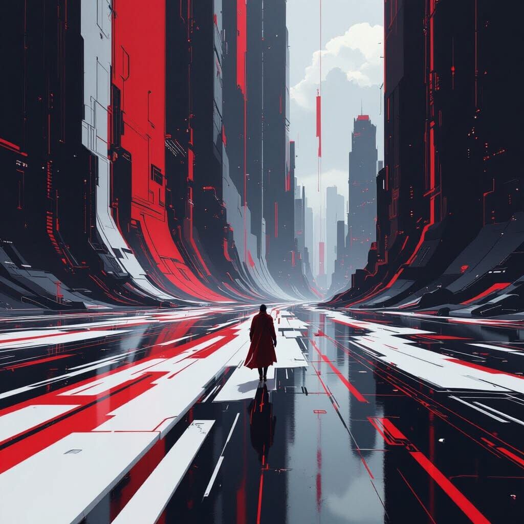 Abstract Fantasy Artwork in Detailed Matte Painting Style