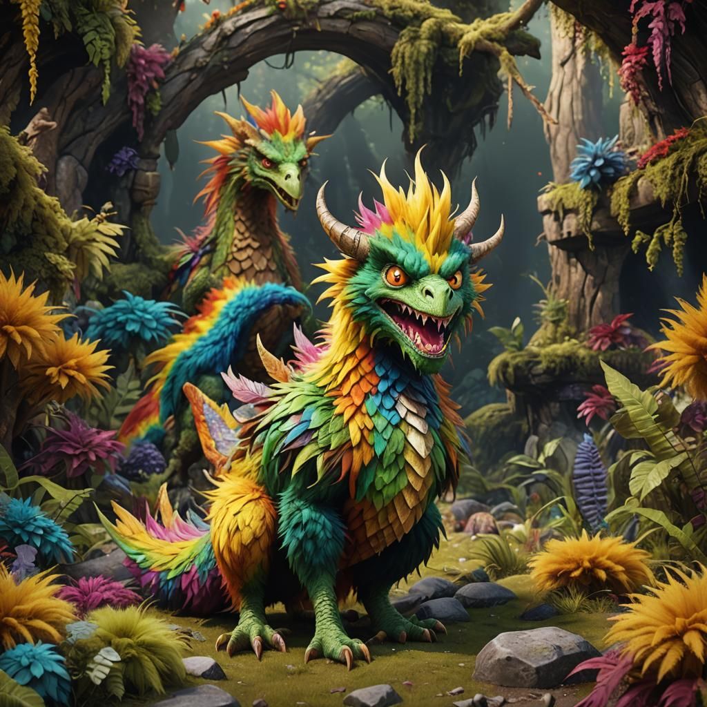 Rainbow Wild Thing Monster Concept Art