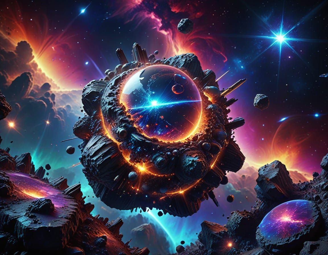 Stunning Celestial Landscape in Vibrant Colors