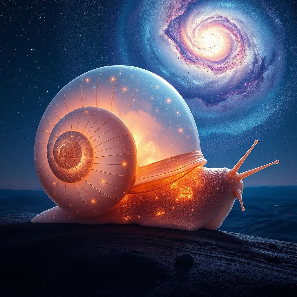 Milky Way Galaxy as a Colossal Transparent Snail