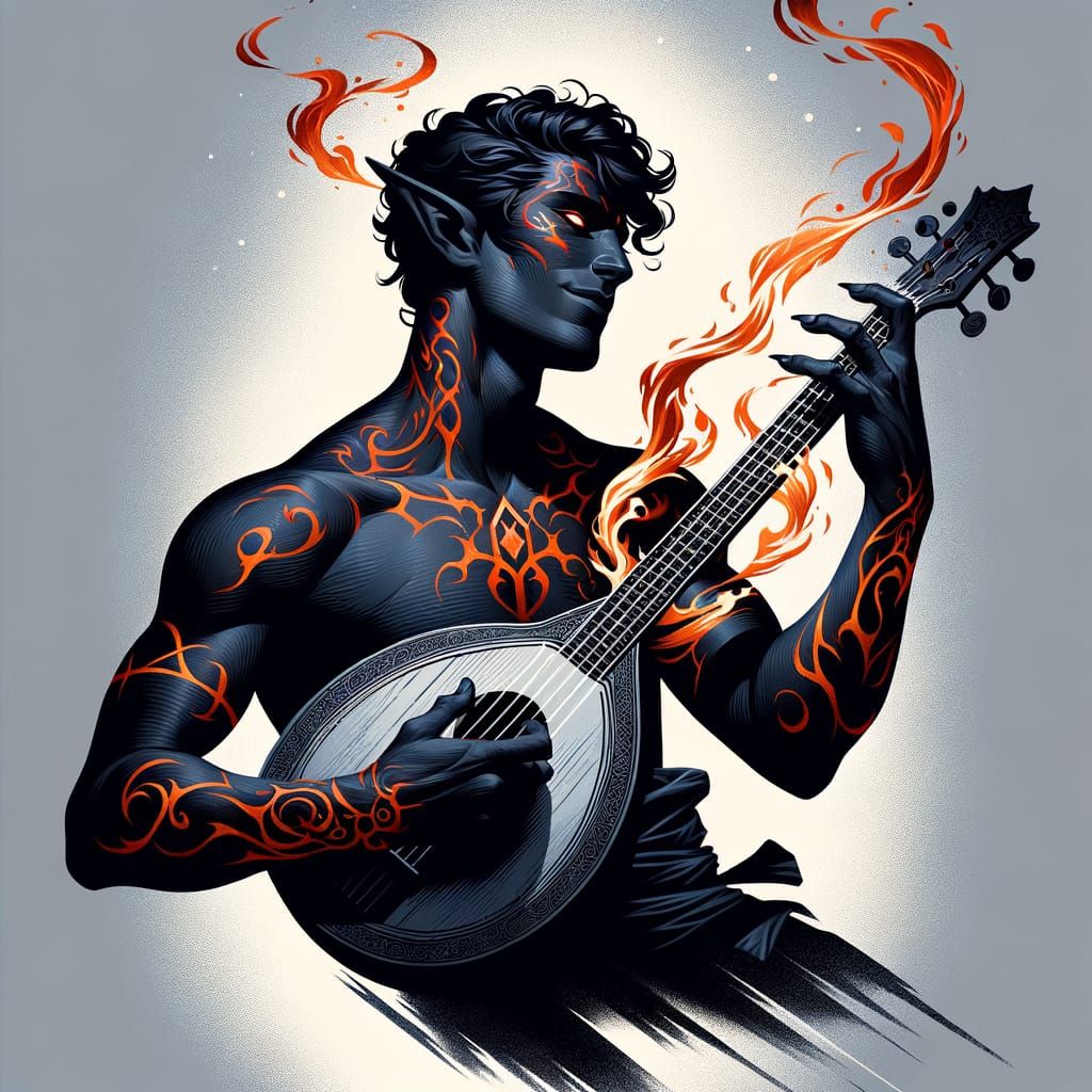 My DND: ::Bard:: Haave "The String-Cracklin' Plucker" D Ingris, with "The Hottest Tunes in the Kingdoms" π₯