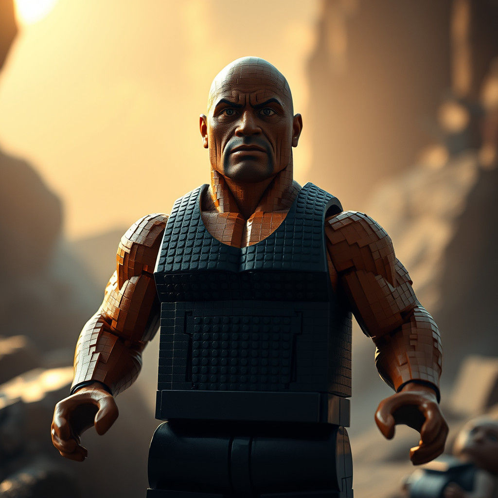 LEGO The Rock in Cinematic Live-Action