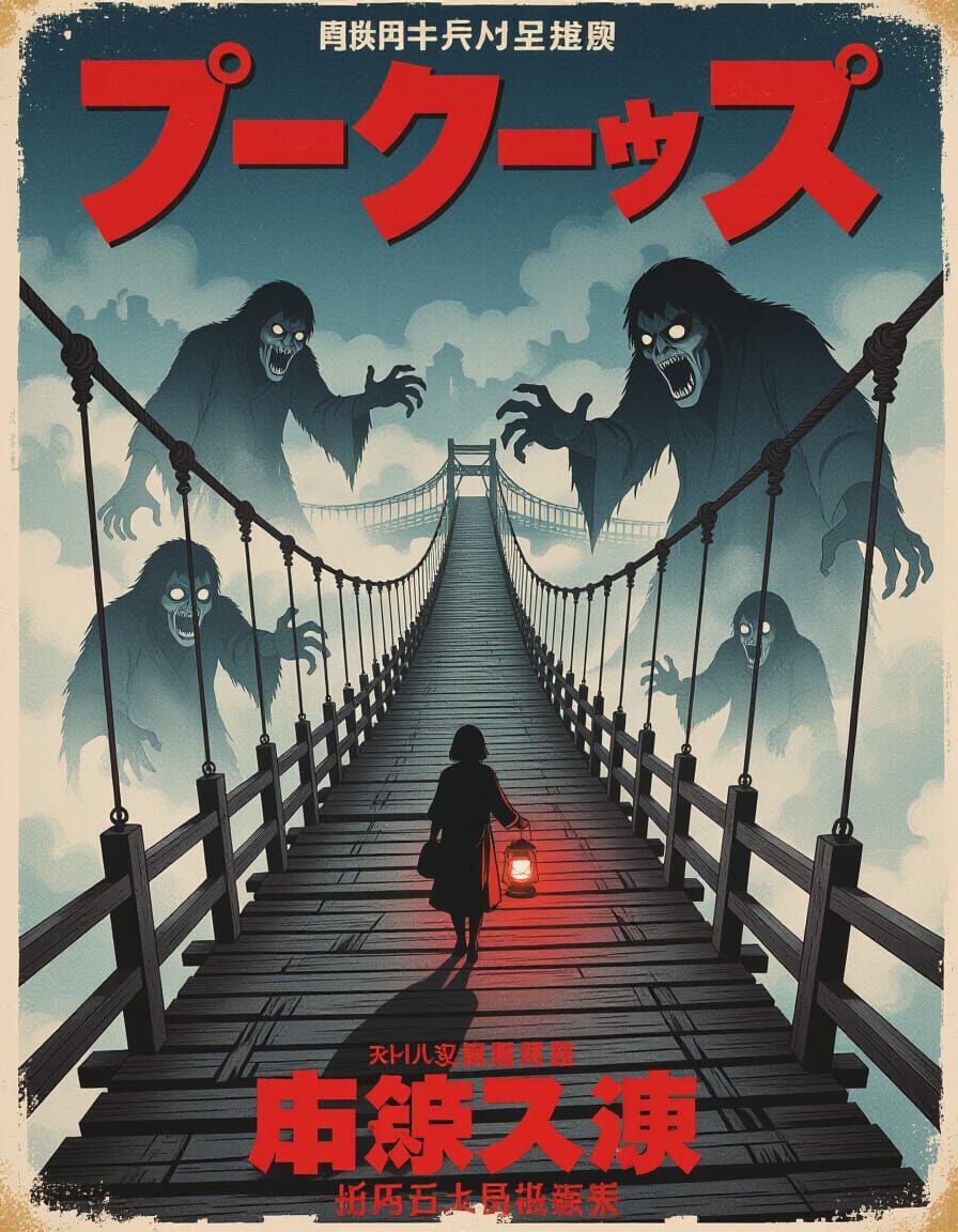 Terrifying Retro Manga Bridge to Nowhere