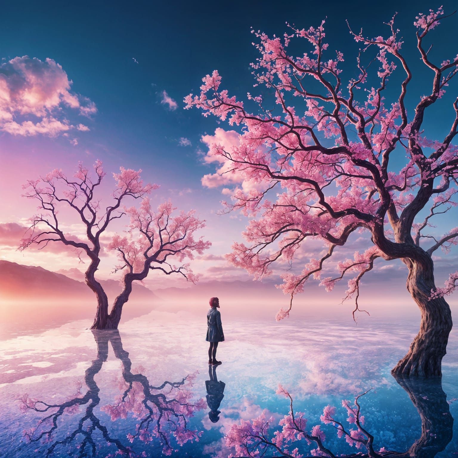 Prismatic Dreamscape with Ethereal Light