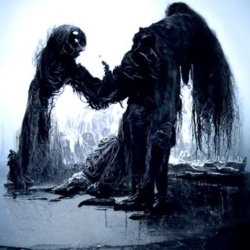 Gothic Horror Couple, Doré and Rutkowski Style