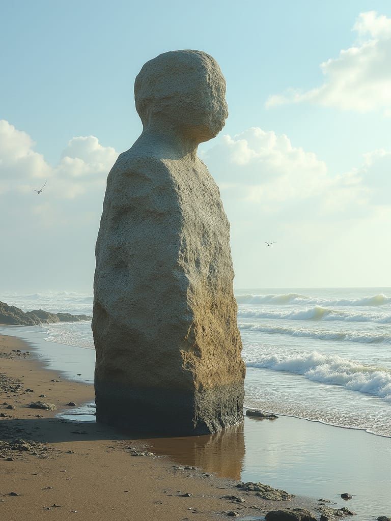 Stoneman on the Sun-Kissed Schist