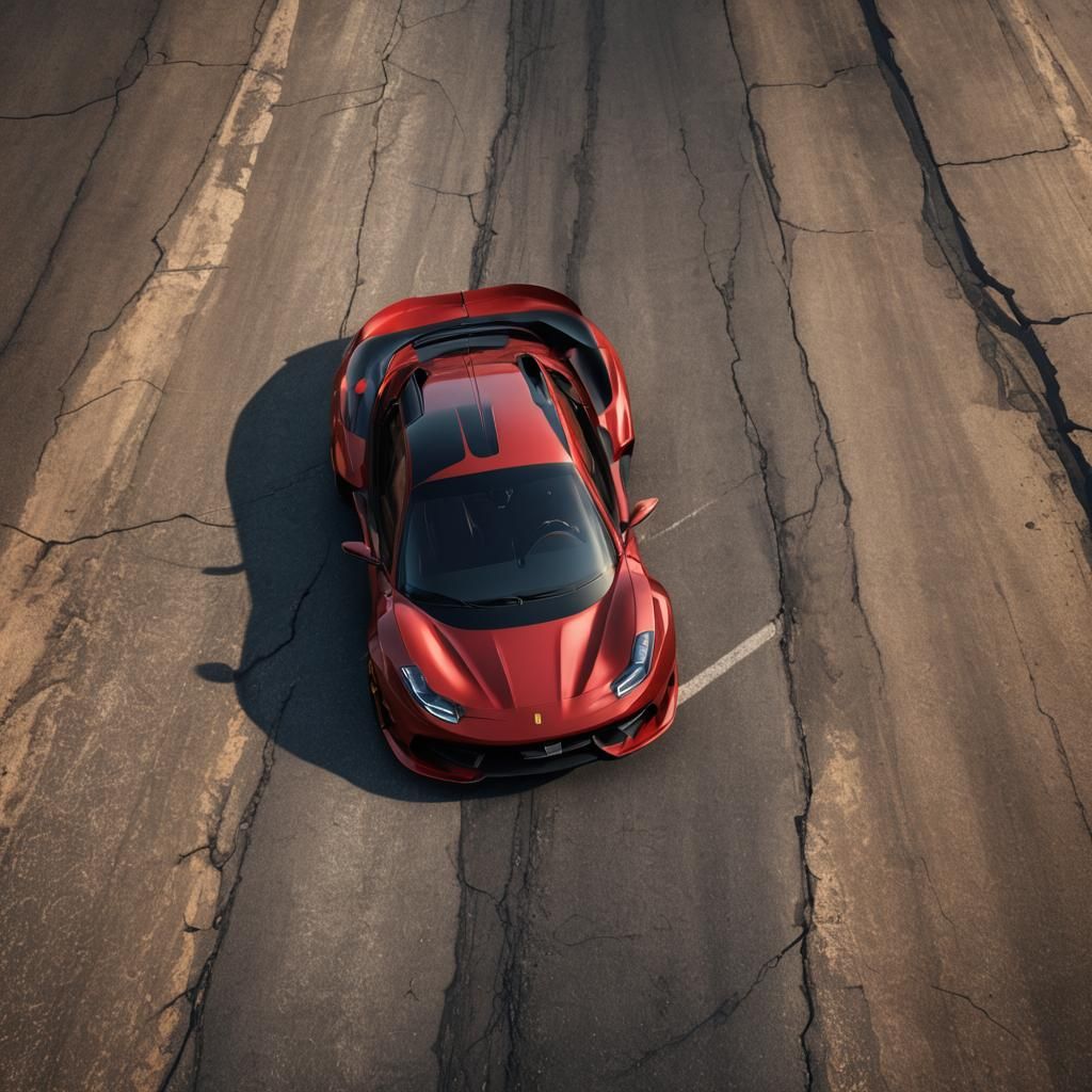 Ferrari SP3 Daytona Matte Painting in 8K