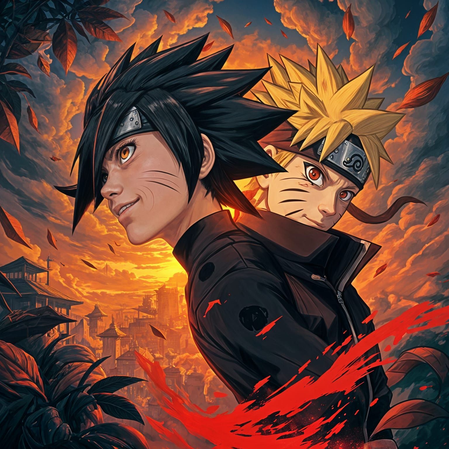 Naruto and Sasuke