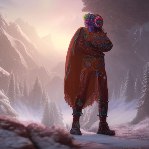 Android in Poncho: Detailed Matte Painting