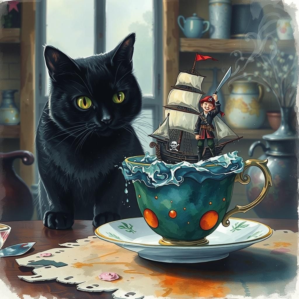 Pirate Ship Teacup Surprise in Witch's Kitchen
