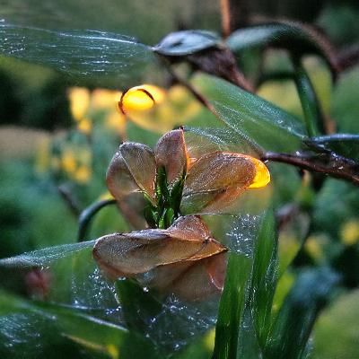 Dewy Evening: Last Sunlight's Embrace