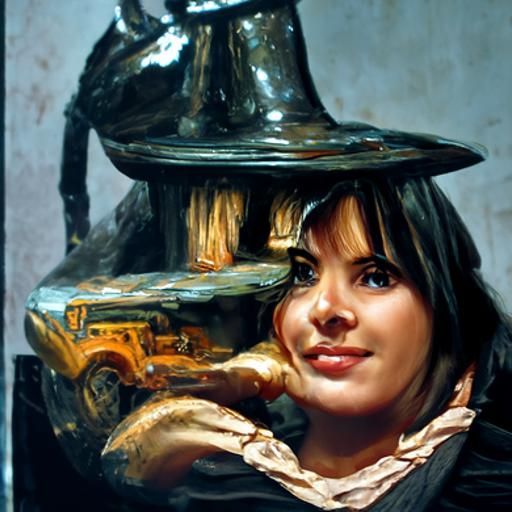 Portrait of Samantha in Oil Painting Style