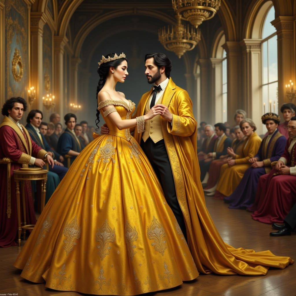 Versailles Ball: Louis XIV in Afremov-Inspired Style