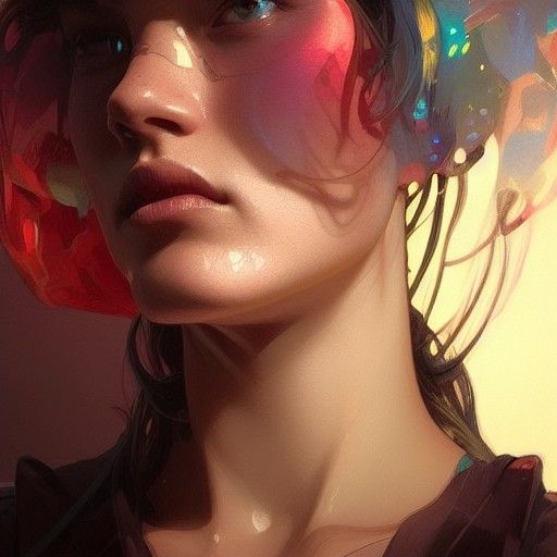 Detailed Portrait with Dynamic Lighting and Intricate Detail...