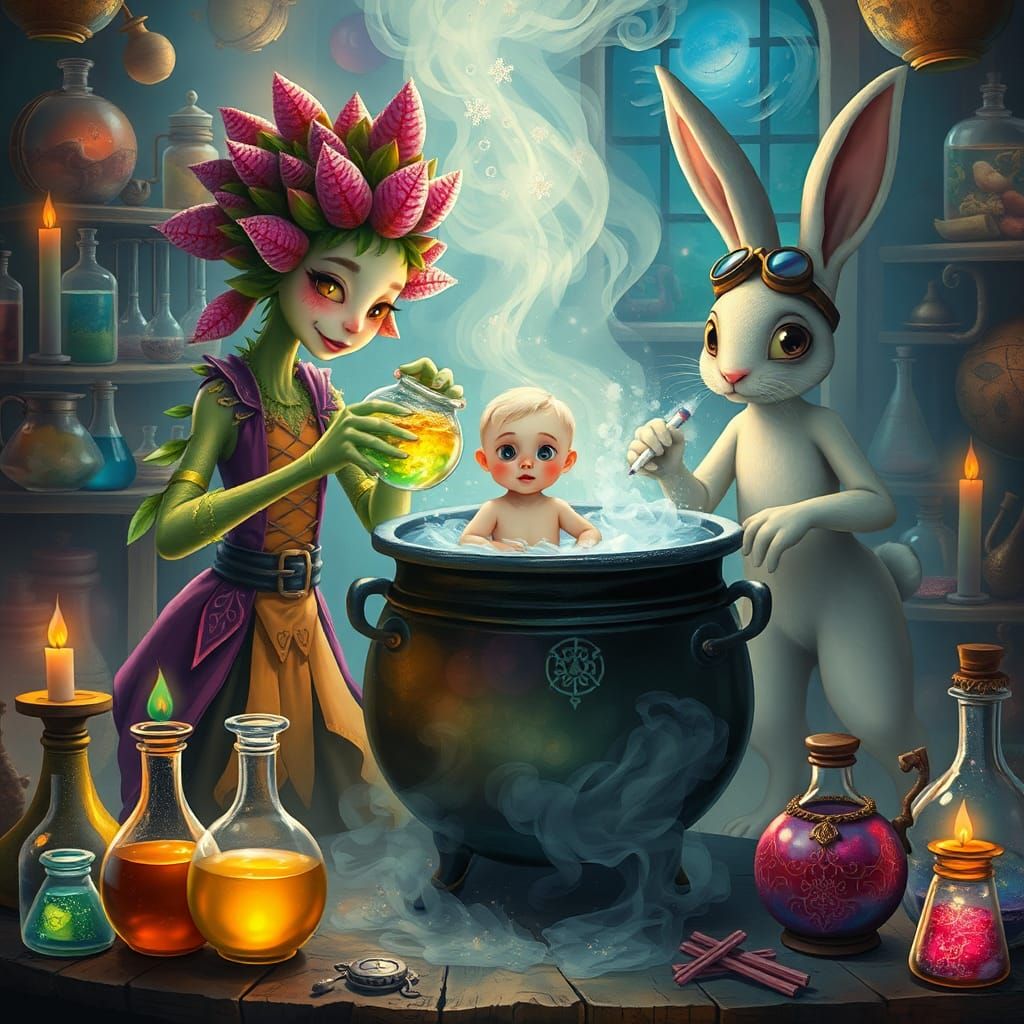Fantastical Alchemist Lab: Creation of a Human