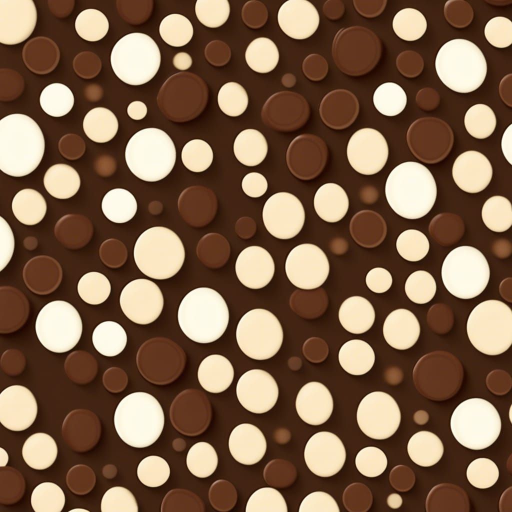 Chocolate Vanilla Dot Pattern Photograph