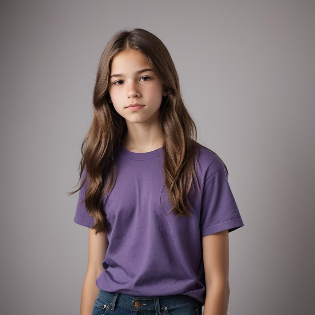 Teen Portrait in Studio Lighting, DSLR Photography