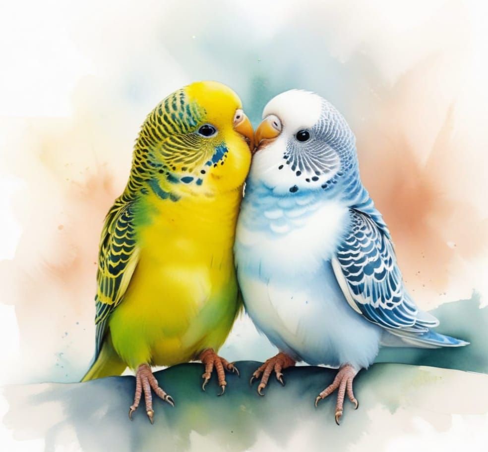 Pet budgies