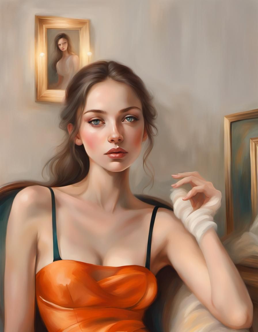 Ethereal Portrait Radiating Beauty and Grace