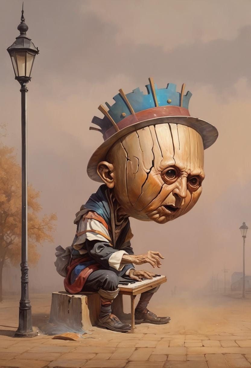 Surreal Abstract World in Hyperreal Style