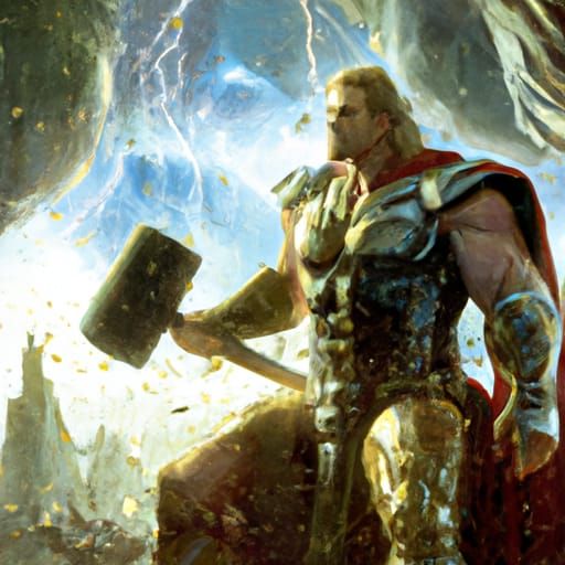 Thor God of Blunders: Epic Comic Book Art