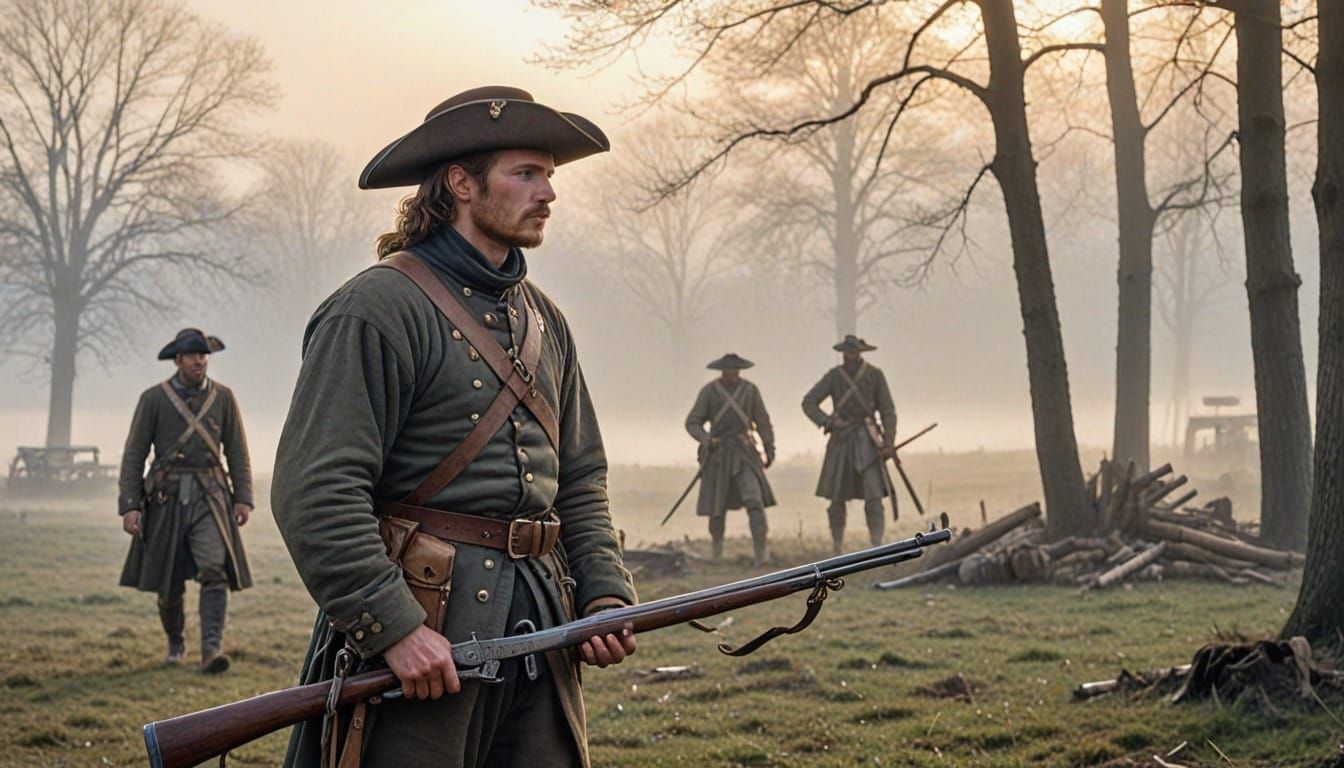 A Weary Musketeer Emerges from the French Morning Fog