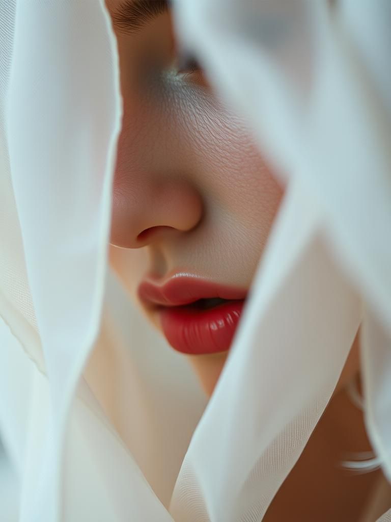 Ethereal Macro Image with Soft Focus and Gentle Mist