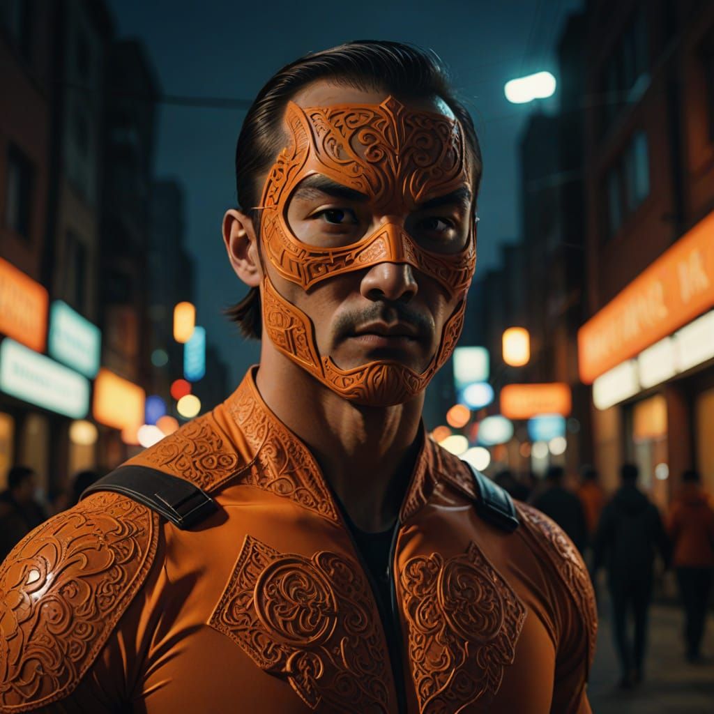 Epic Hyperrealistic Portrait of a Strong Kazakh Man
