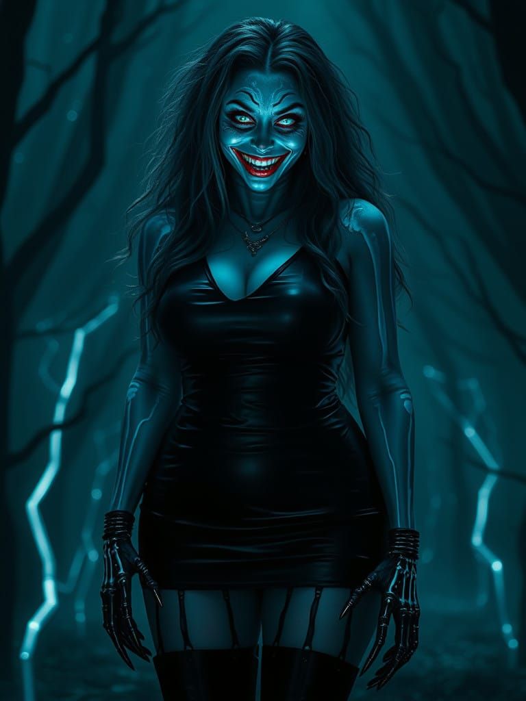 Ethereal Alice in Wonderland: Dark Fantasy Portrait