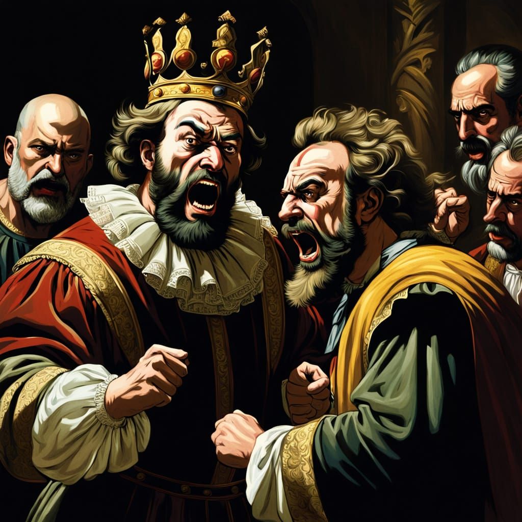 A Baroque Portrait of Anger and Succession