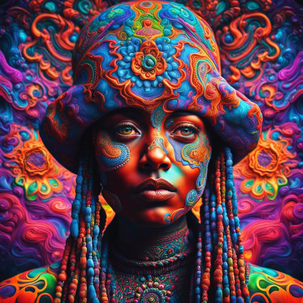 Hyperrealistic Portrait of a Woman in HDR