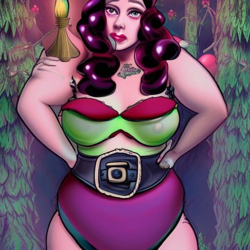 Snow White and the Poisoned Apple: Digital Art