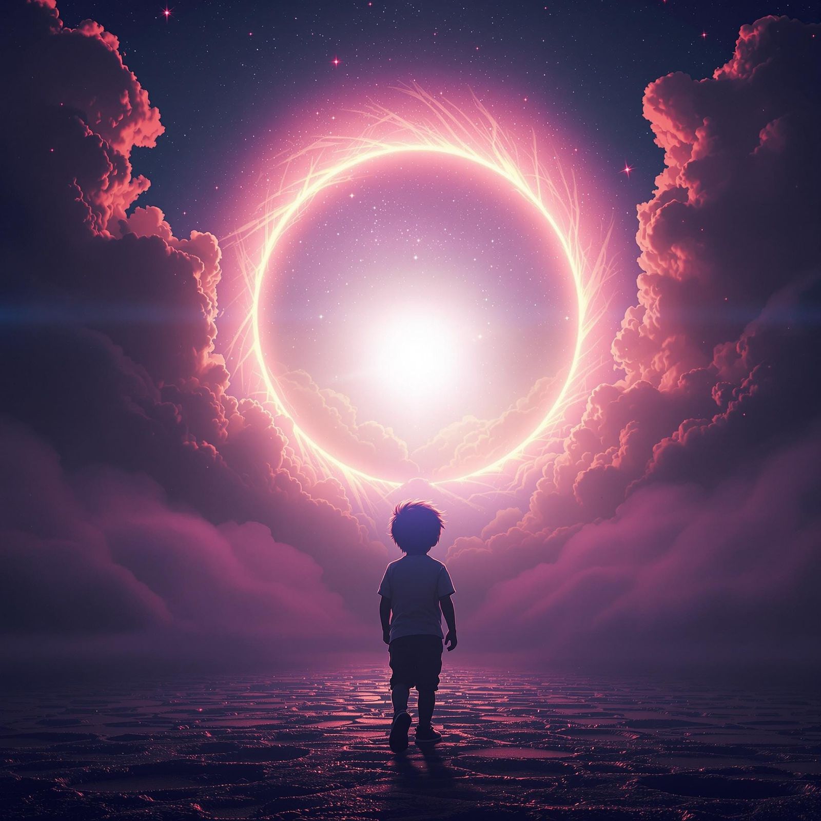 Ethereal Child Basks in Radiant Sunlight