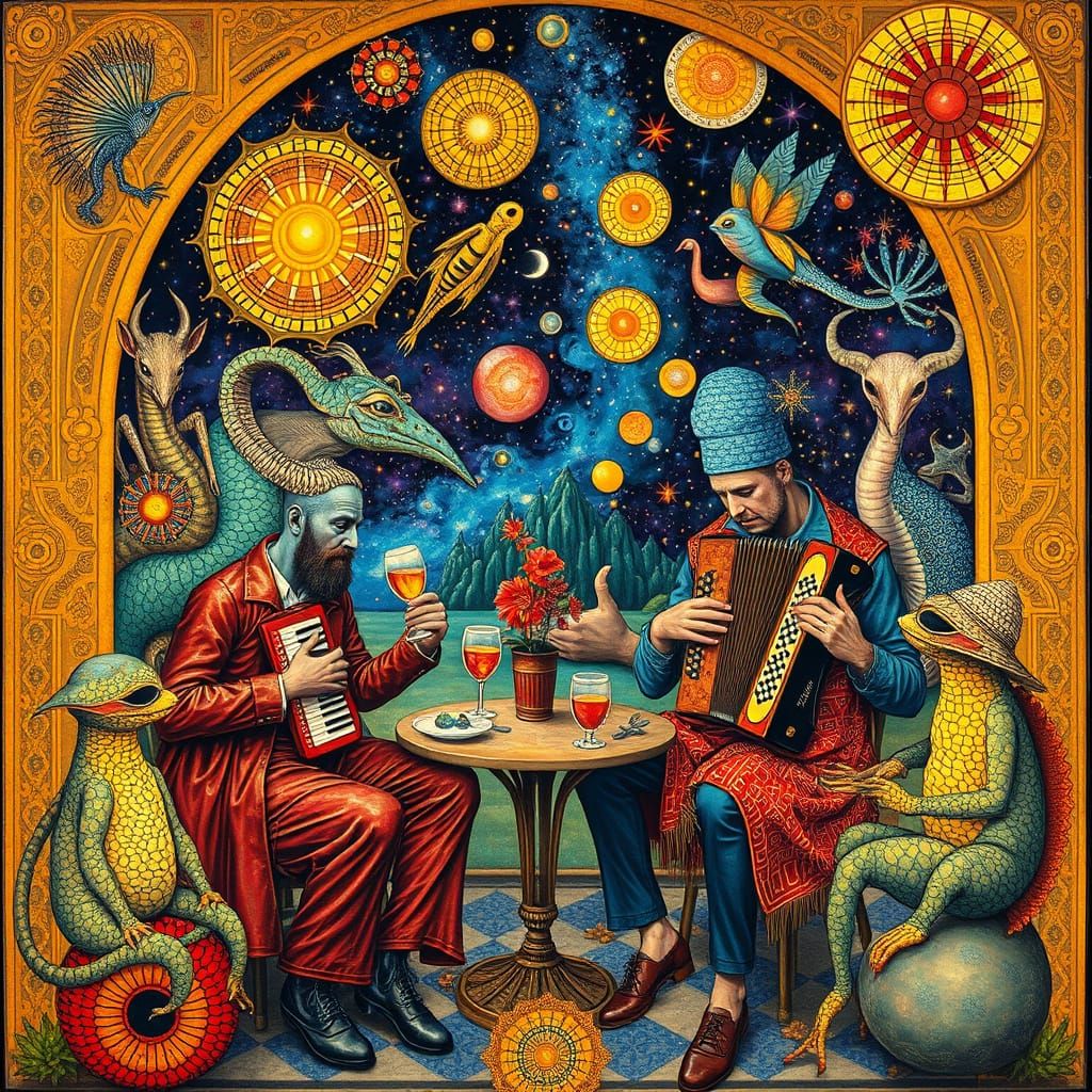 Psychedelic Utopia: Sacred Geometry and Space Creatures