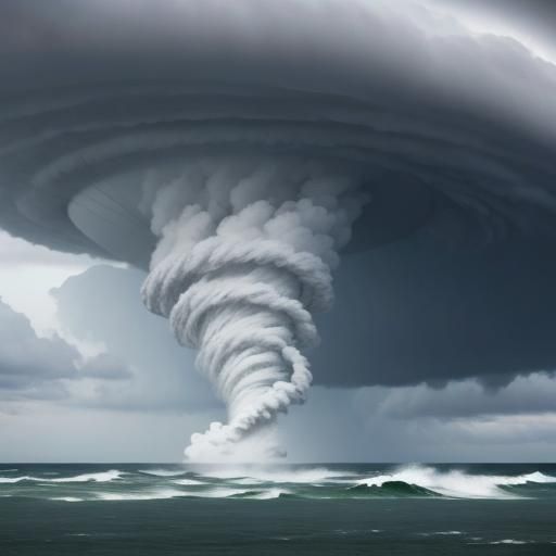 Dramatic Tornado Touchdown Storm Image