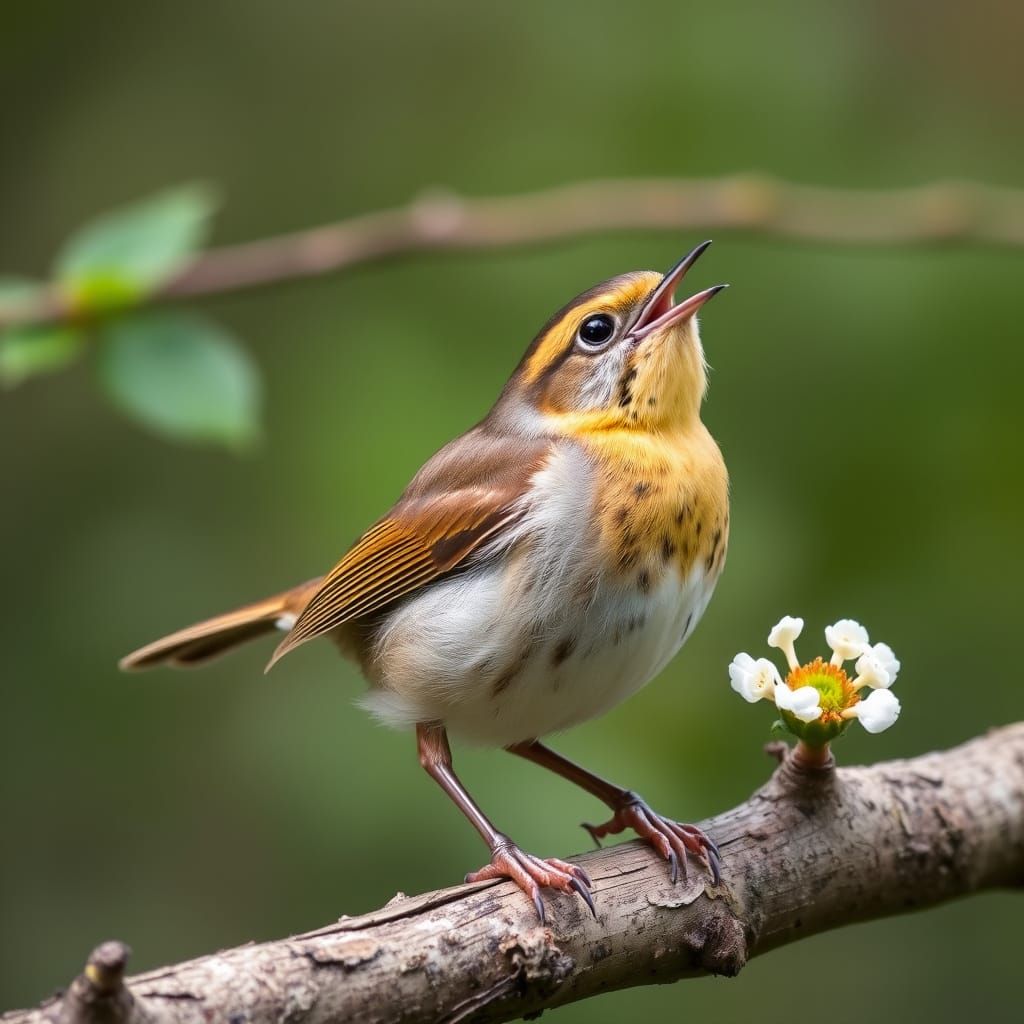 The Wren Sings Its Joyful Spring Melody