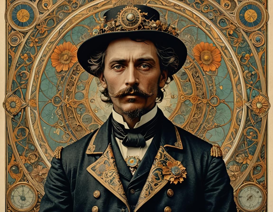 French Nobleman in Art Nouveau Style