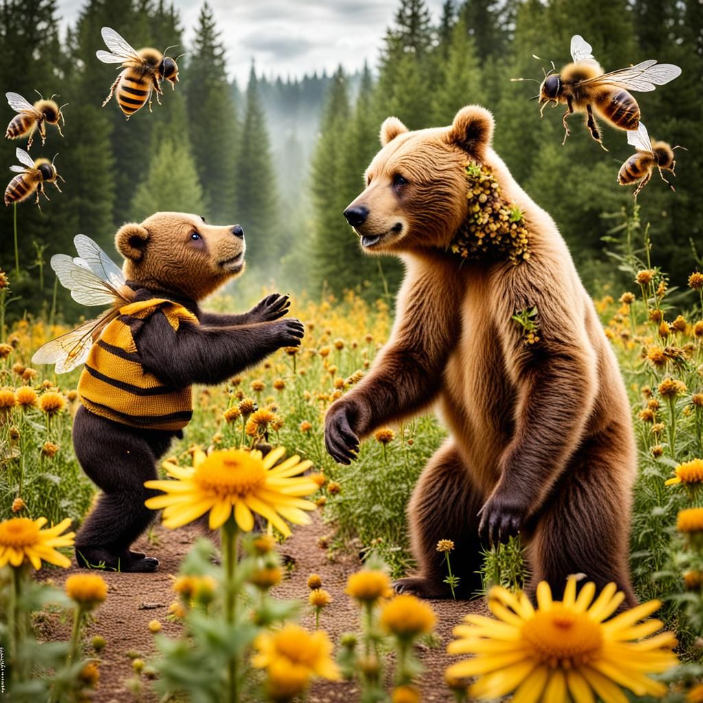 Teddy Bear's Sticky Situation