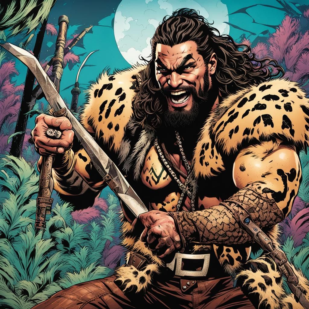 Jason Momoa as Kraven the Hunter in Vivid Color
