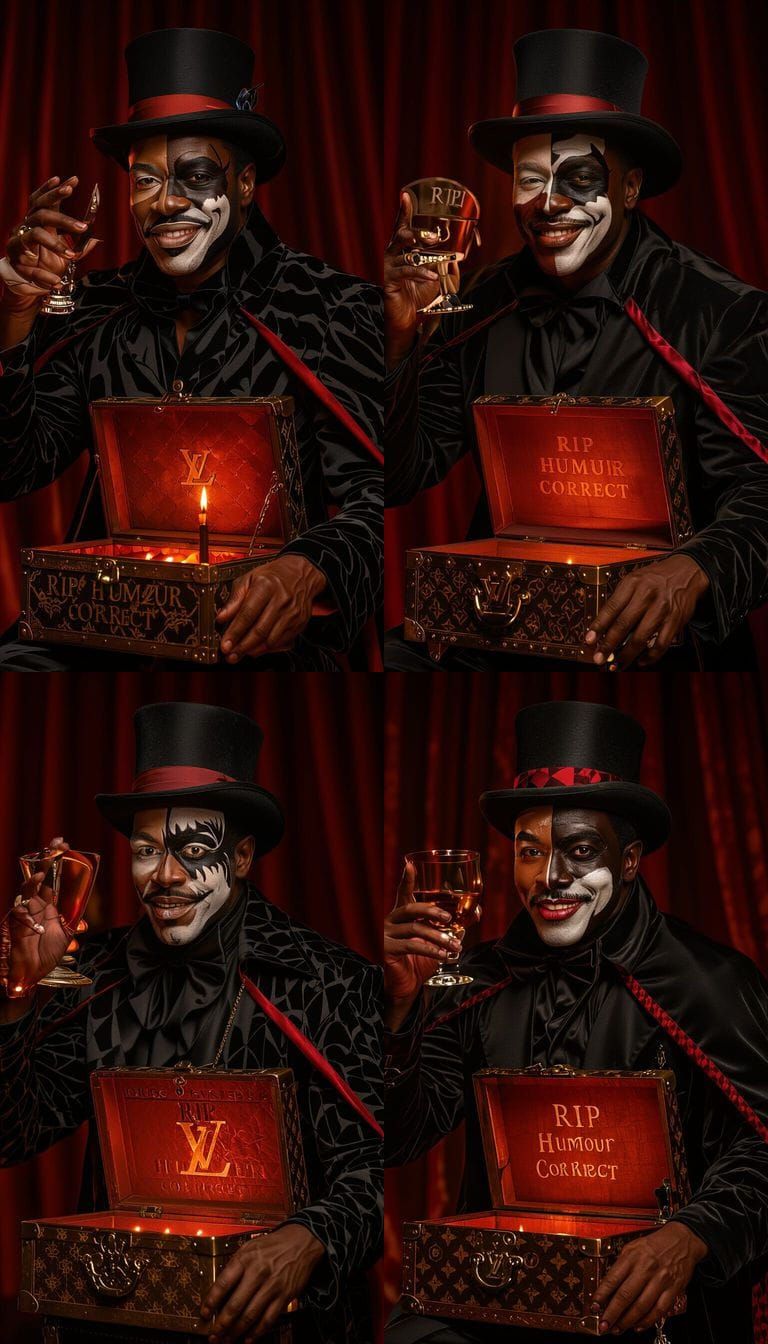 Baron Samedi Dancer on Baroque Stage in Dramatic Light