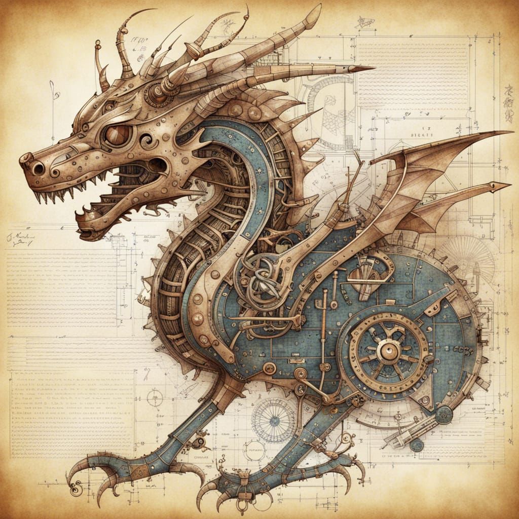 Steampunk Chinese Zodiac Dragon