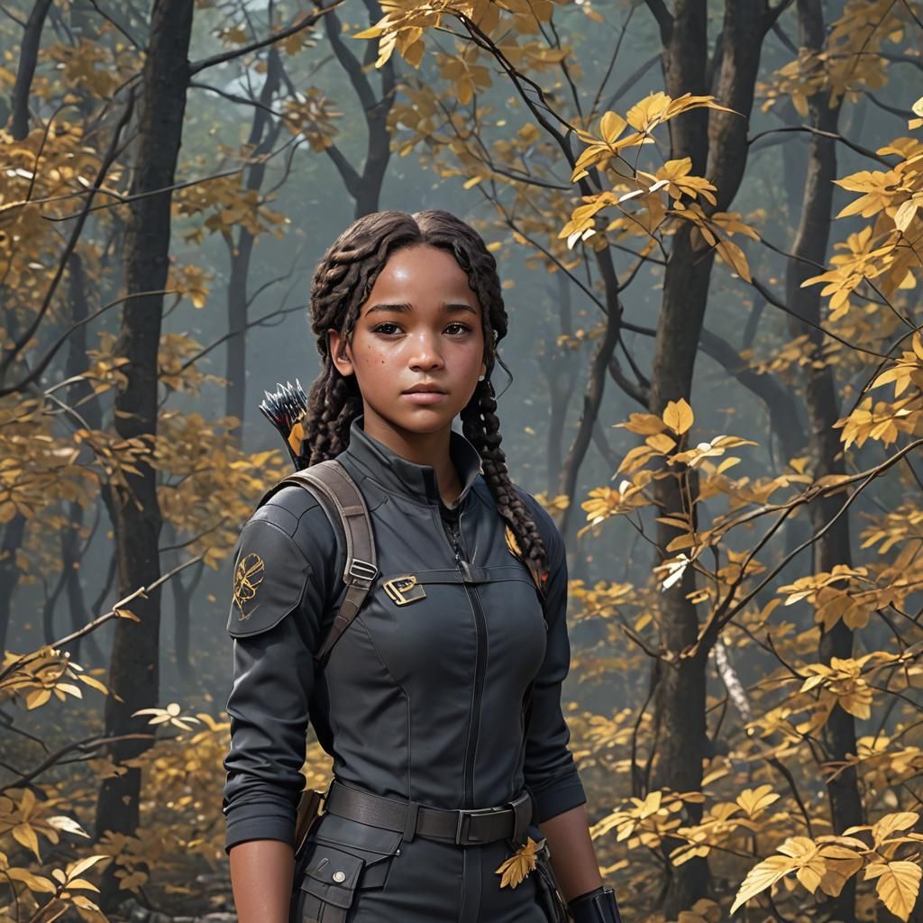 Rue from Hunger Games: 3D Anime Art